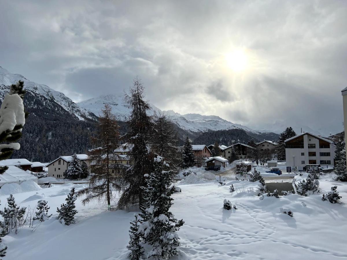 Cosy Apartment Facing Piz Rosatsch Санкт-Мориц Экстерьер фото