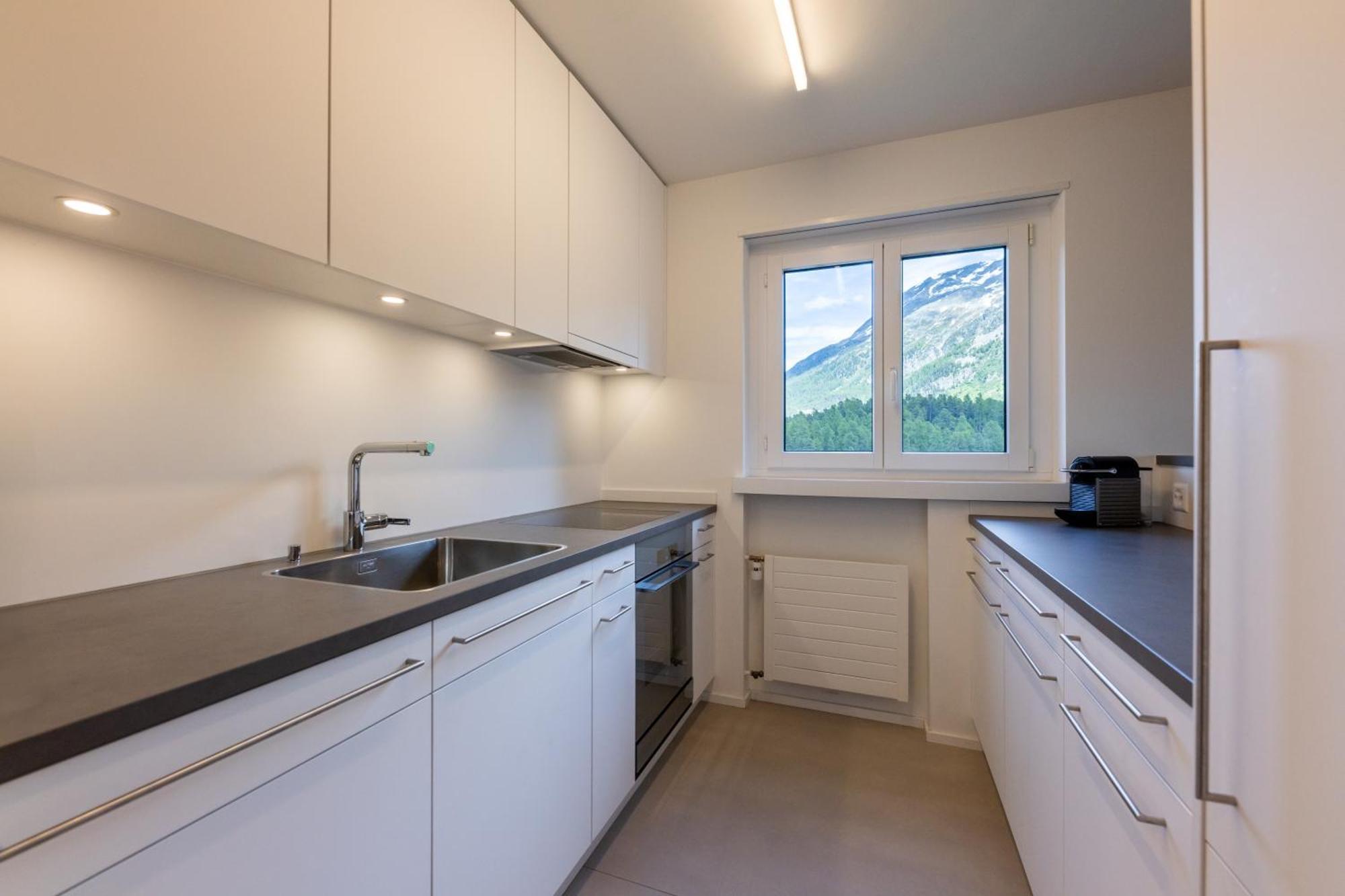 Cosy Apartment Facing Piz Rosatsch Санкт-Мориц Экстерьер фото