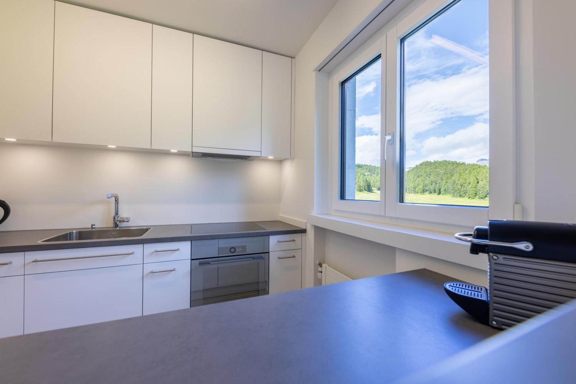 Cosy Apartment Facing Piz Rosatsch Санкт-Мориц Экстерьер фото